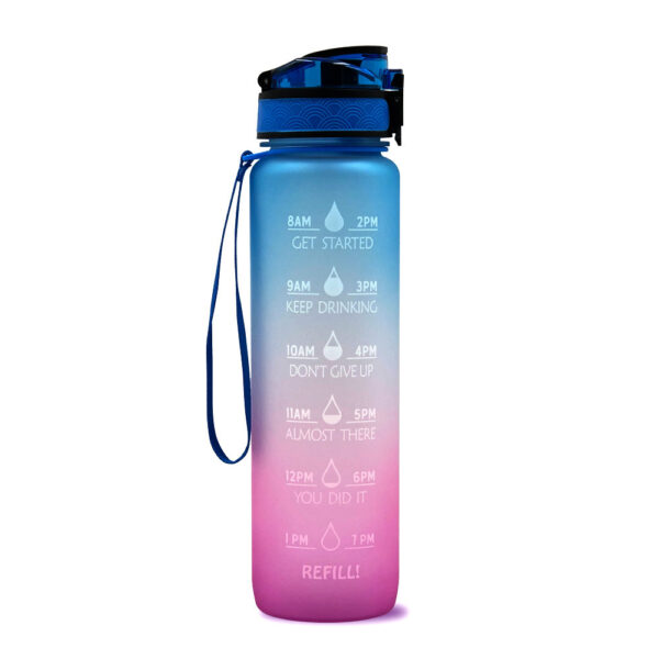 1L Tritan Water Bottle With Time Marker Bounce Cover Motivational Water Bottle Cycling Leakproof Cup For Sports Fitness Bottles - Image 7