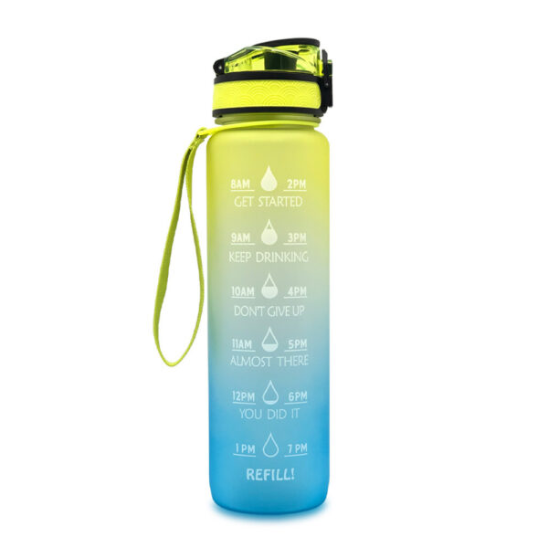 1L Tritan Water Bottle With Time Marker Bounce Cover Motivational Water Bottle Cycling Leakproof Cup For Sports Fitness Bottles - Image 4