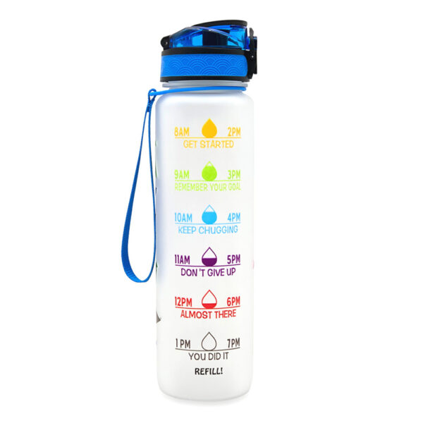 1L Tritan Water Bottle With Time Marker Bounce Cover Motivational Water Bottle Cycling Leakproof Cup For Sports Fitness Bottles - Image 8
